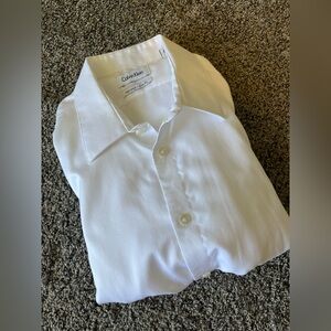 Calvin Klein Crisp White Collared Shirt